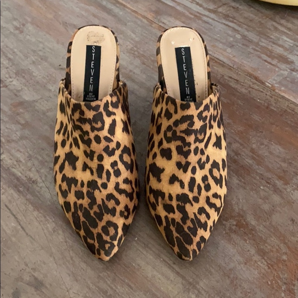 Steve Madden Leopard Mules